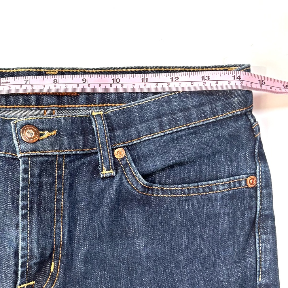 David Kahn Vintage Mid Rise Straight Leg Jeans in Dark‎ Wash Style 3560 Size 6P - Picture 7 of 16